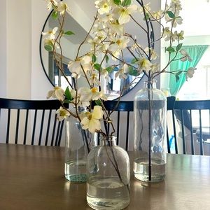 Thomasville Branded Floral Vases